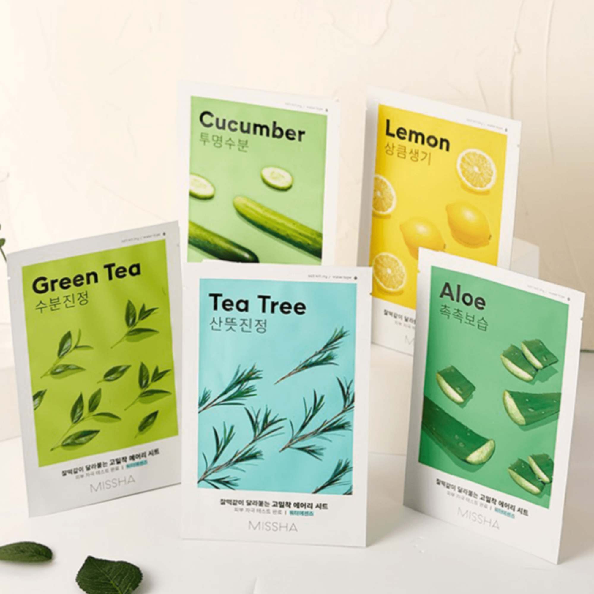 Missha Airy Fit Sheet Mask Cucumber - 19g (1) MISSHA | AIRY FIT SHEET MASK WATER TYPE CUCUMBER