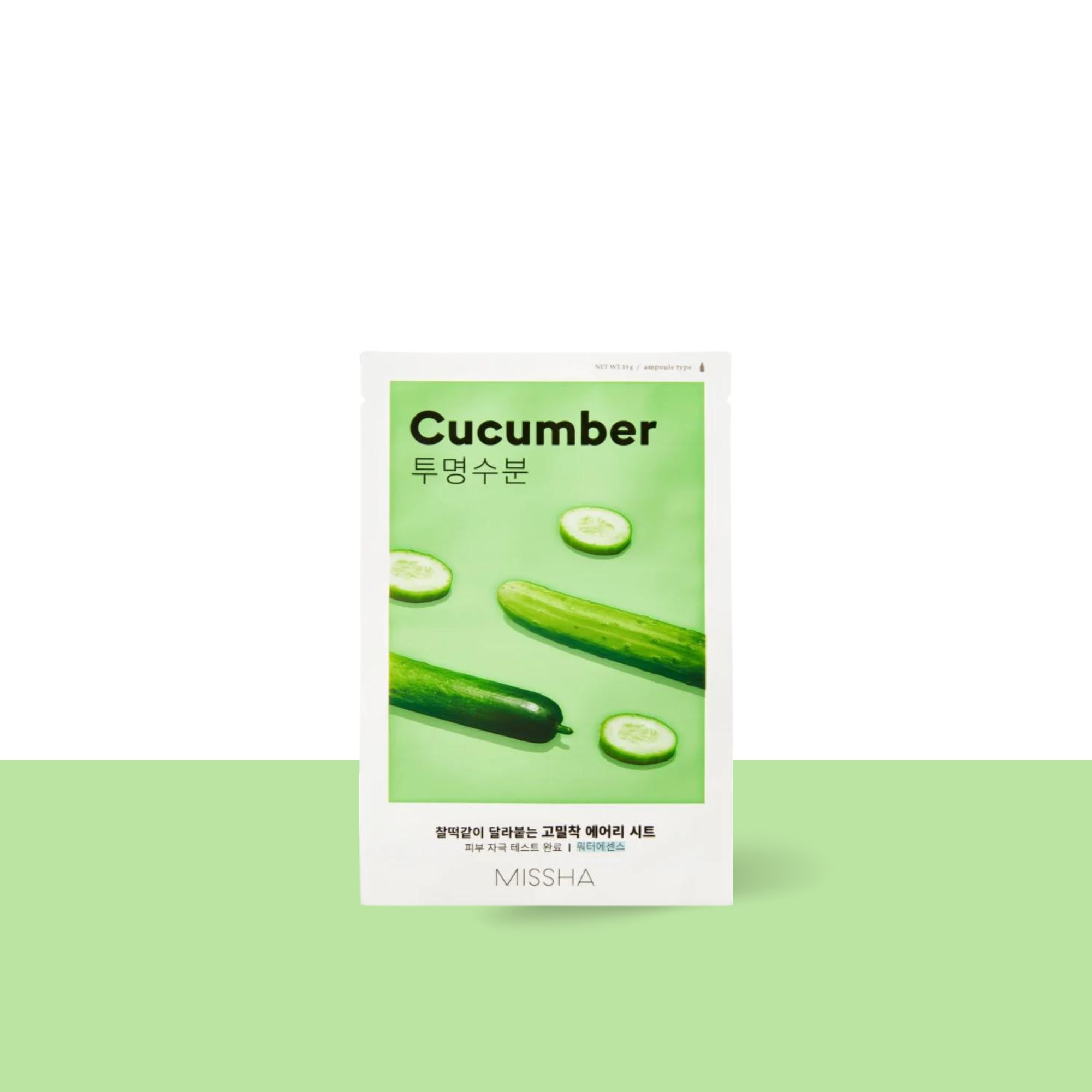 Missha Airy Fit Sheet Mask Cucumber - 19g MISSHA | AIRY FIT SHEET MASK WATER TYPE CUCUMBER