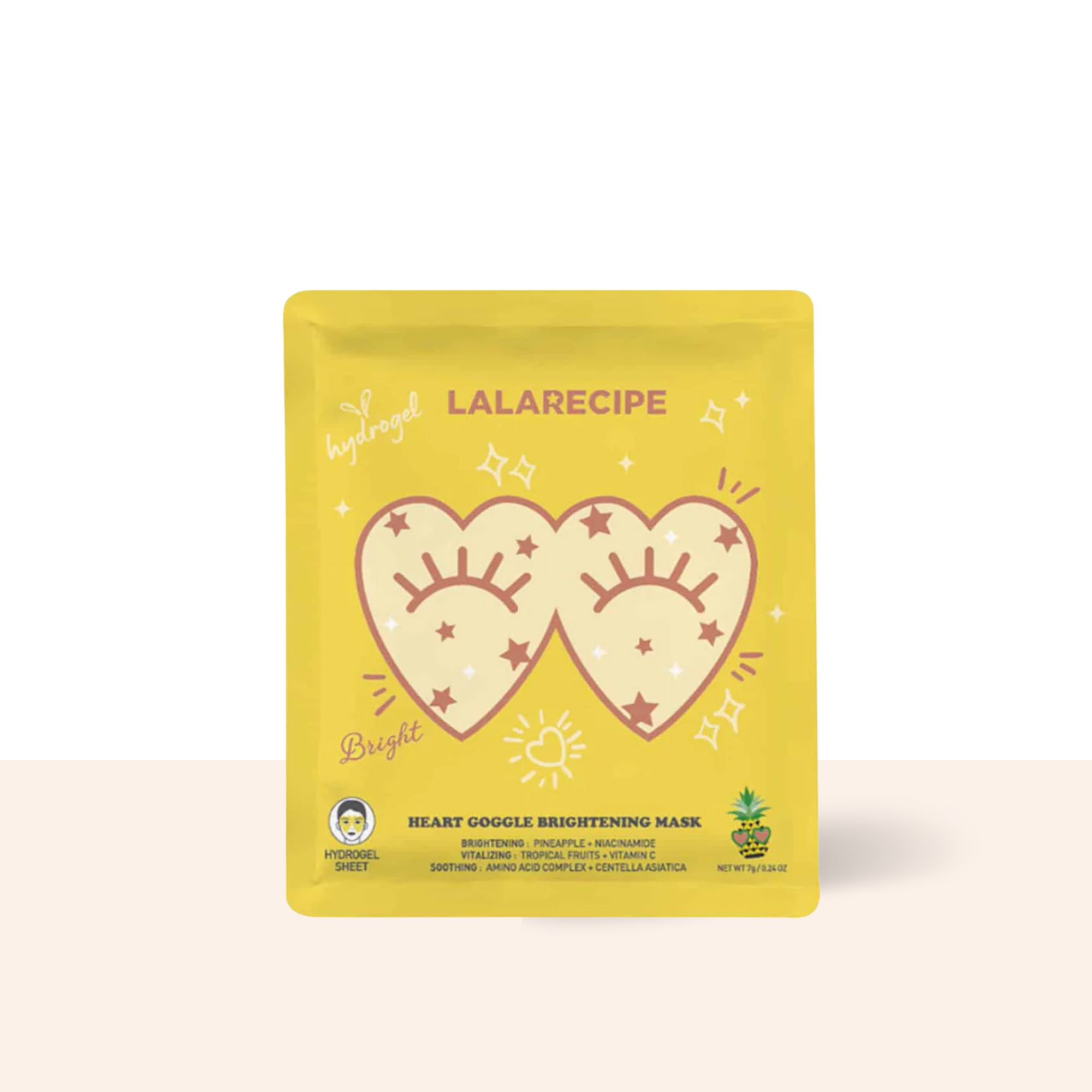 Lalarecipe Heart Goggle Brightening Mask LALARECIPE | HEART GOGGLE BRIGHTENING EYE MASK 7gr